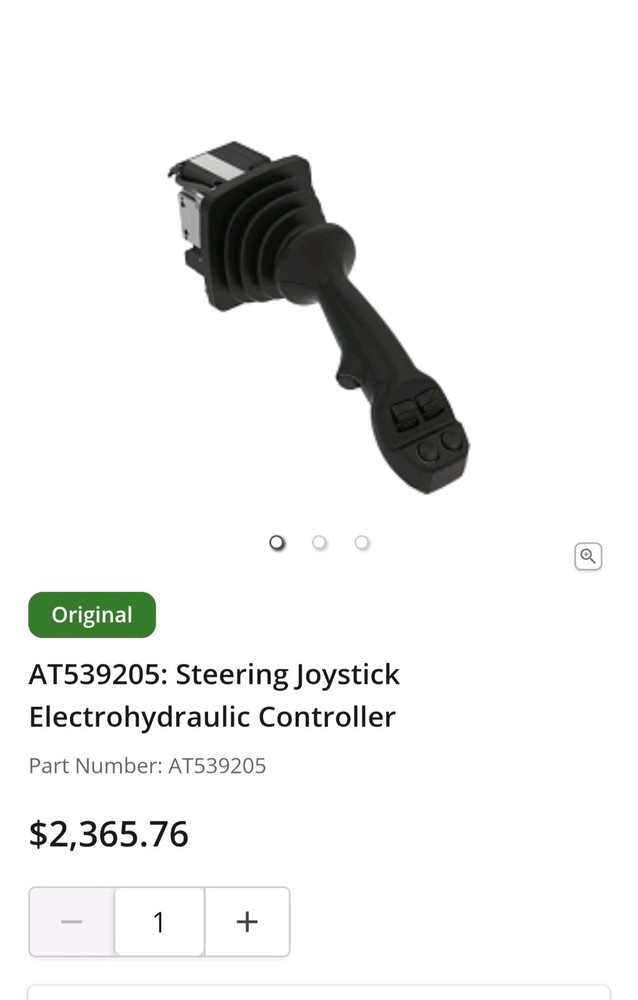 AT539205: Steering Joystick Electrohydraulic Controller