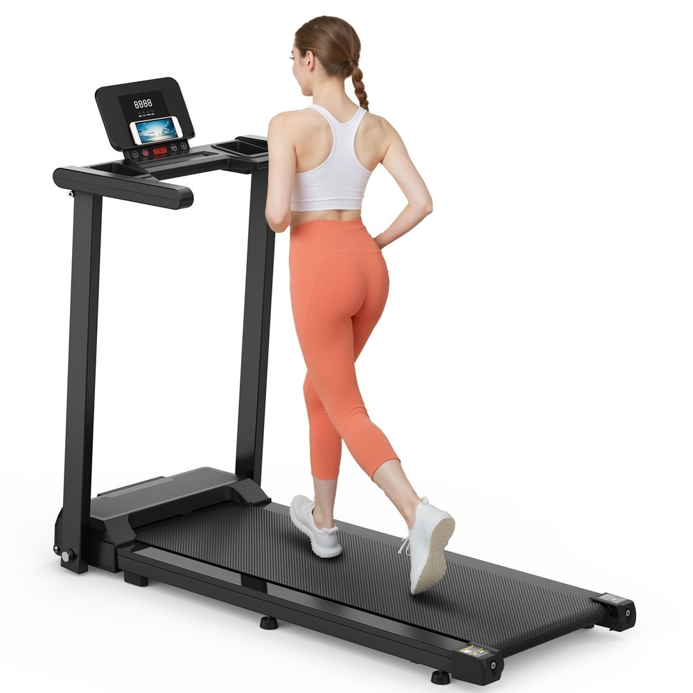 Foldable Under-Desk Treadmill For Home Use Remote-Controlled With LED Display