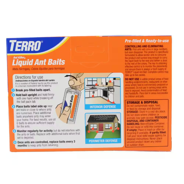 TERRO Indoor Liquid Ant Killer Baits (6-Count)
