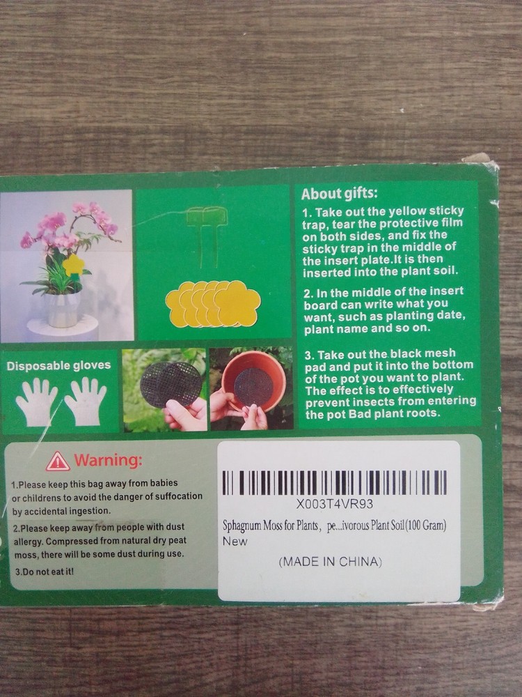 2 Pack Sphagnum Moss, 100gr High Quality,With Gifts