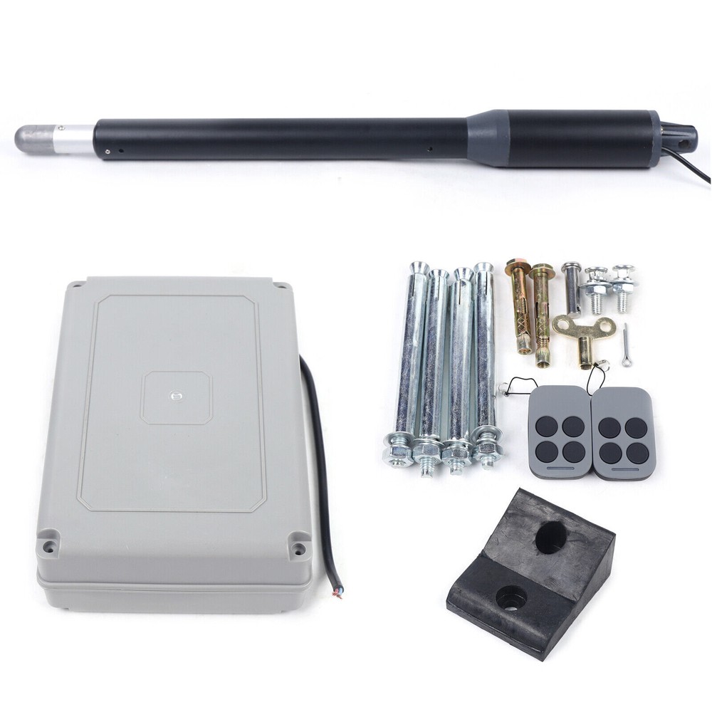 110V Automatic Gate Opener Arm Single Swing Heavy Duty 325lbs Remote Control US