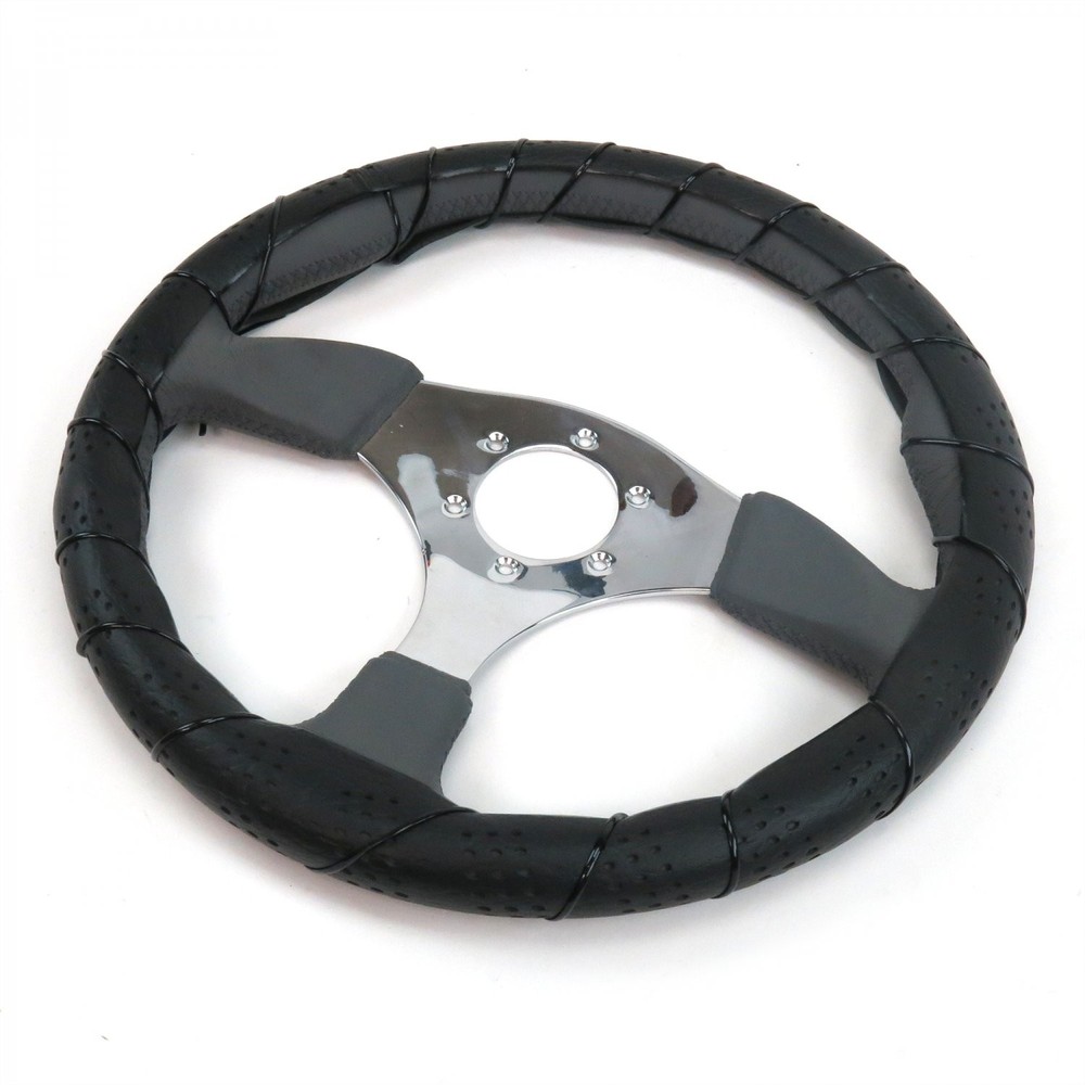 Black Steering Wheel Cover Kit - Medium