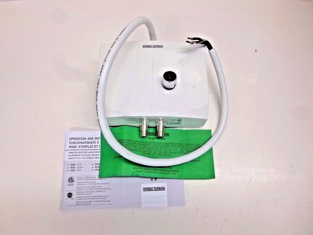 NEW!! STIEBEL ELTRON 4G MINI TANKLESS ELECTRIC WATER HEATER, 240 VAC, SHC-4