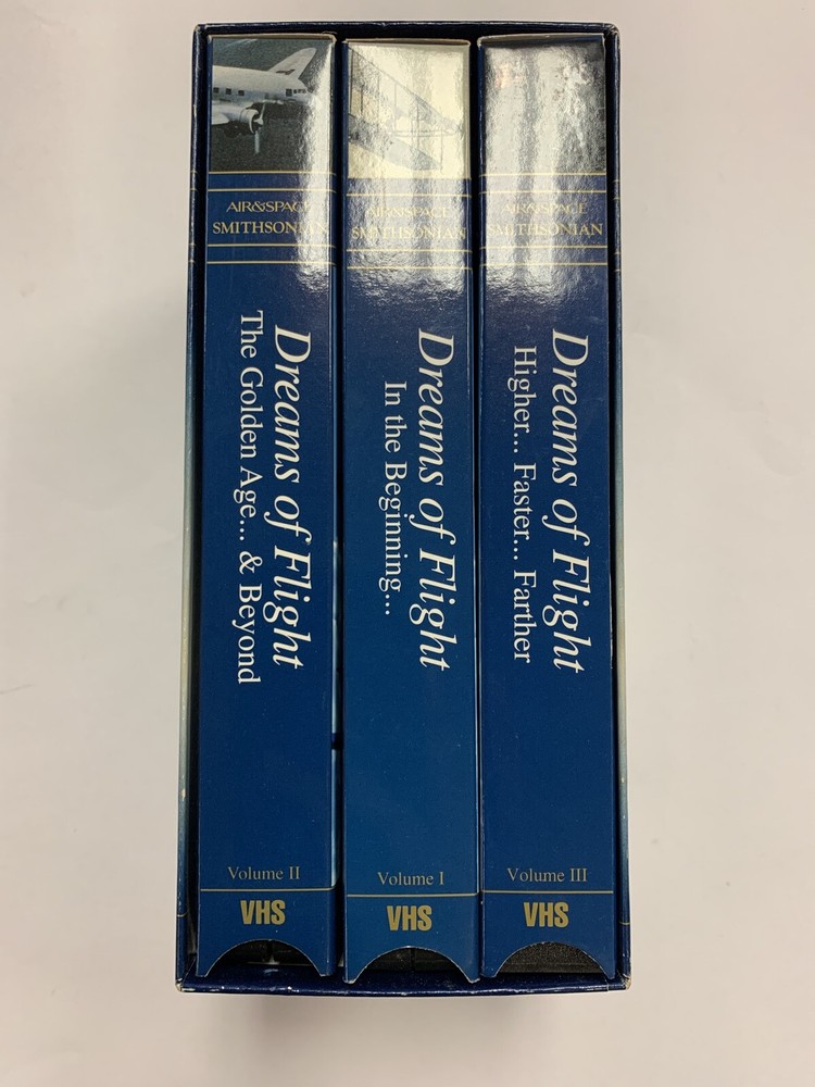 Air&Space Smithsonian Dreams of Flight Three Volume VHS Set