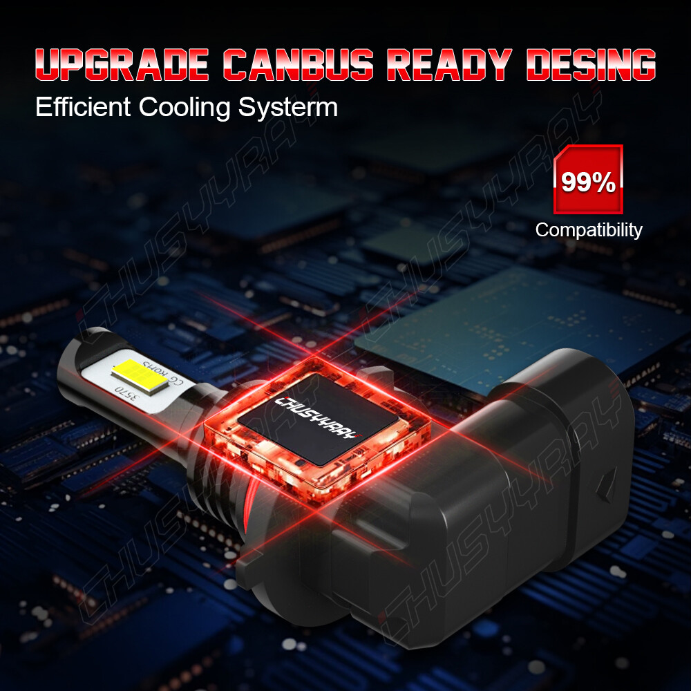 For Chevy Malibu 2013 2014 2015 LED Headlight High Low Fog Light Bulb Combo Kit