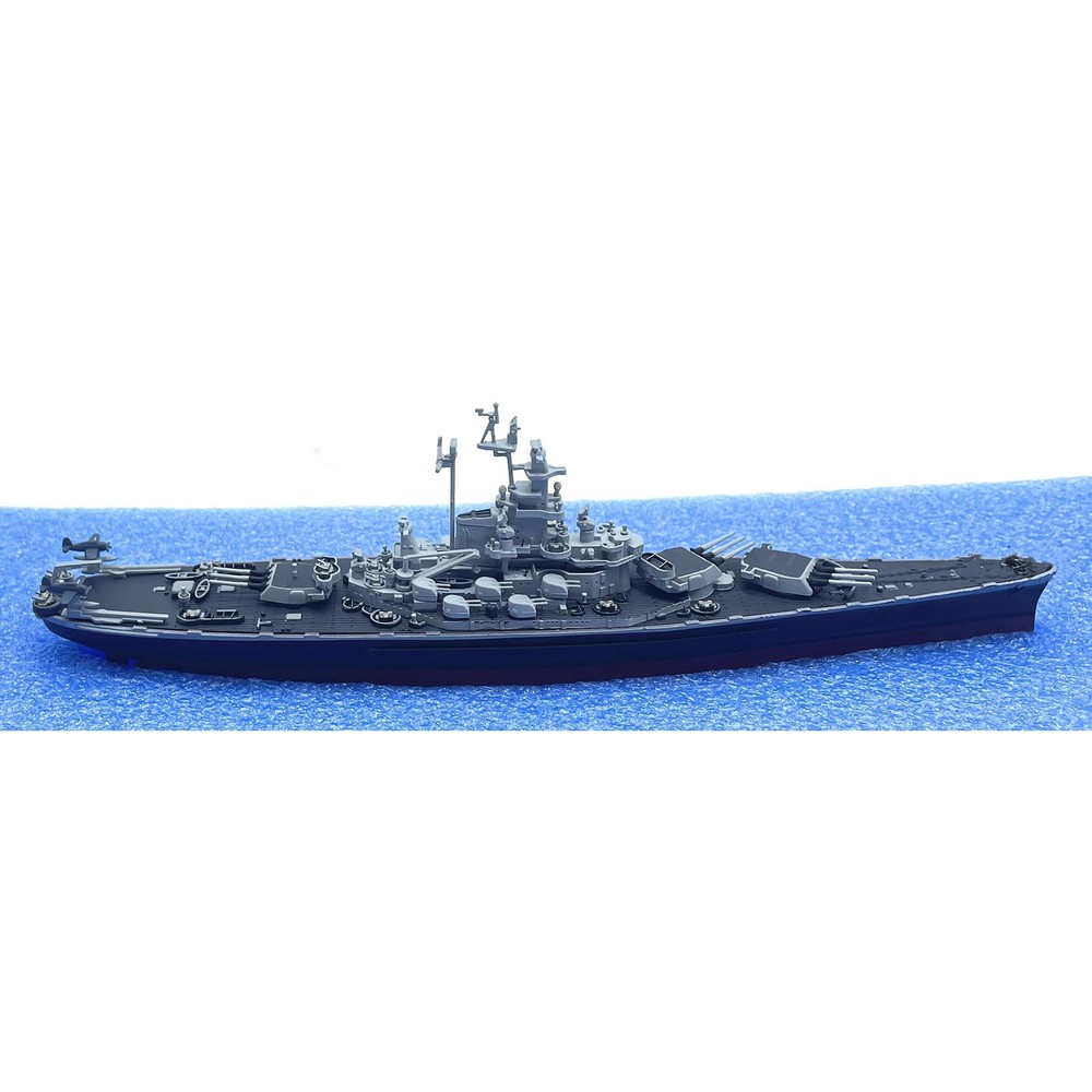 Diecast 1/1000 WWII USS Massachusetts BB-59 Battleship Model Static Display