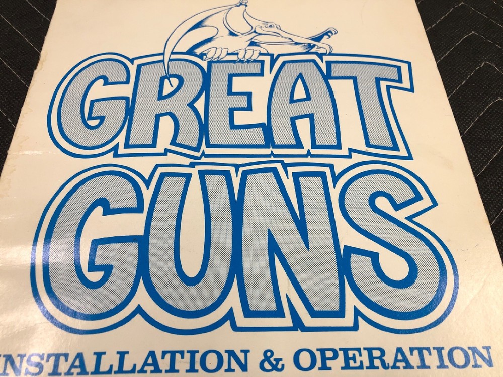 Stern Great Guns Arcade Machine Installation & Operation Manual FREE SHIP