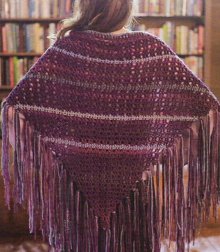 STEVIE SHAWL WRAP WOMEN'S CROCHET PATTERN INSTRUCTIONS
