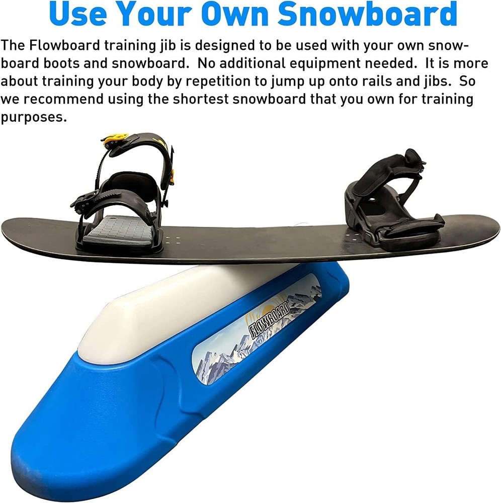 Flowboard Snowboard Trick Training System Develops Skills for Rails and Jibs Dur
