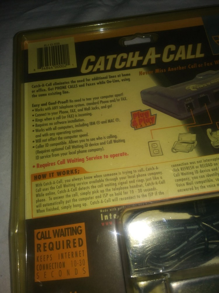 Catch A Call Telephone Line Sharing Device Phone
