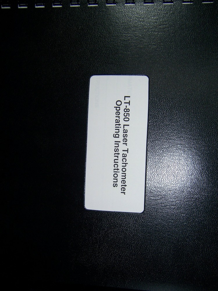 13060 terahertz technologies LT-850 laser tachnometer