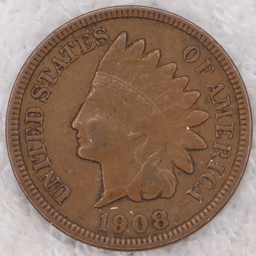 Indian Head Wheat Penny 1908