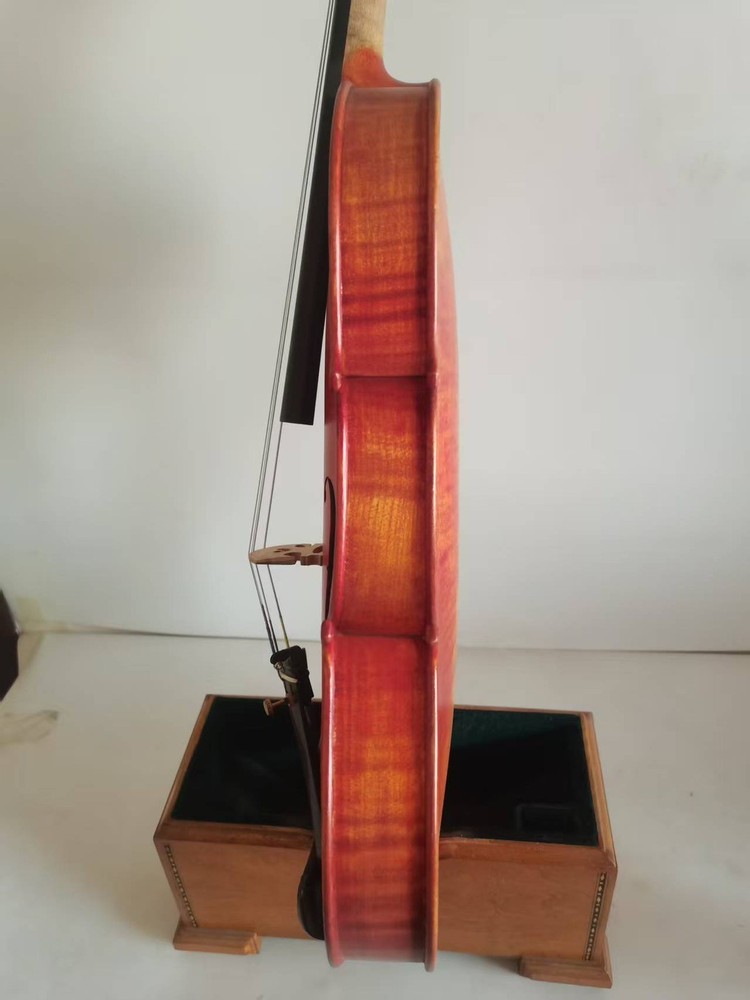 Master 4/4 violin Stradi model 1pc Solid flamed maple back spruce top K0070