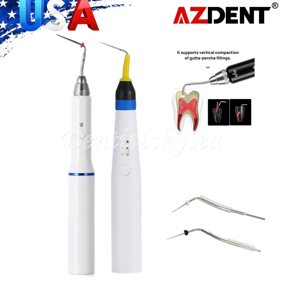 Dental Endo Gutta Percha Endodontic Heated Pen Obturation System+2 Tips UPS