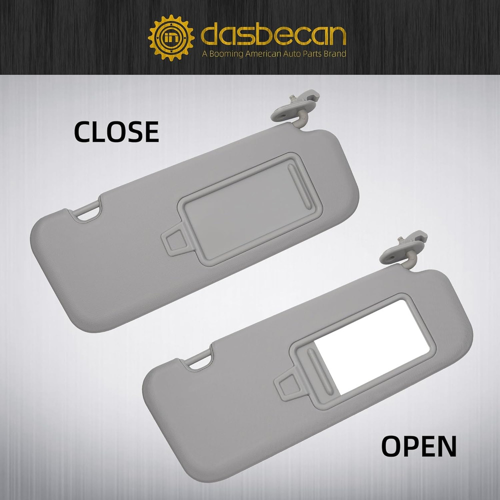 Left Driver & Right Passenger Side Sun Visor Compatible with Hyundai Elantra Ad(