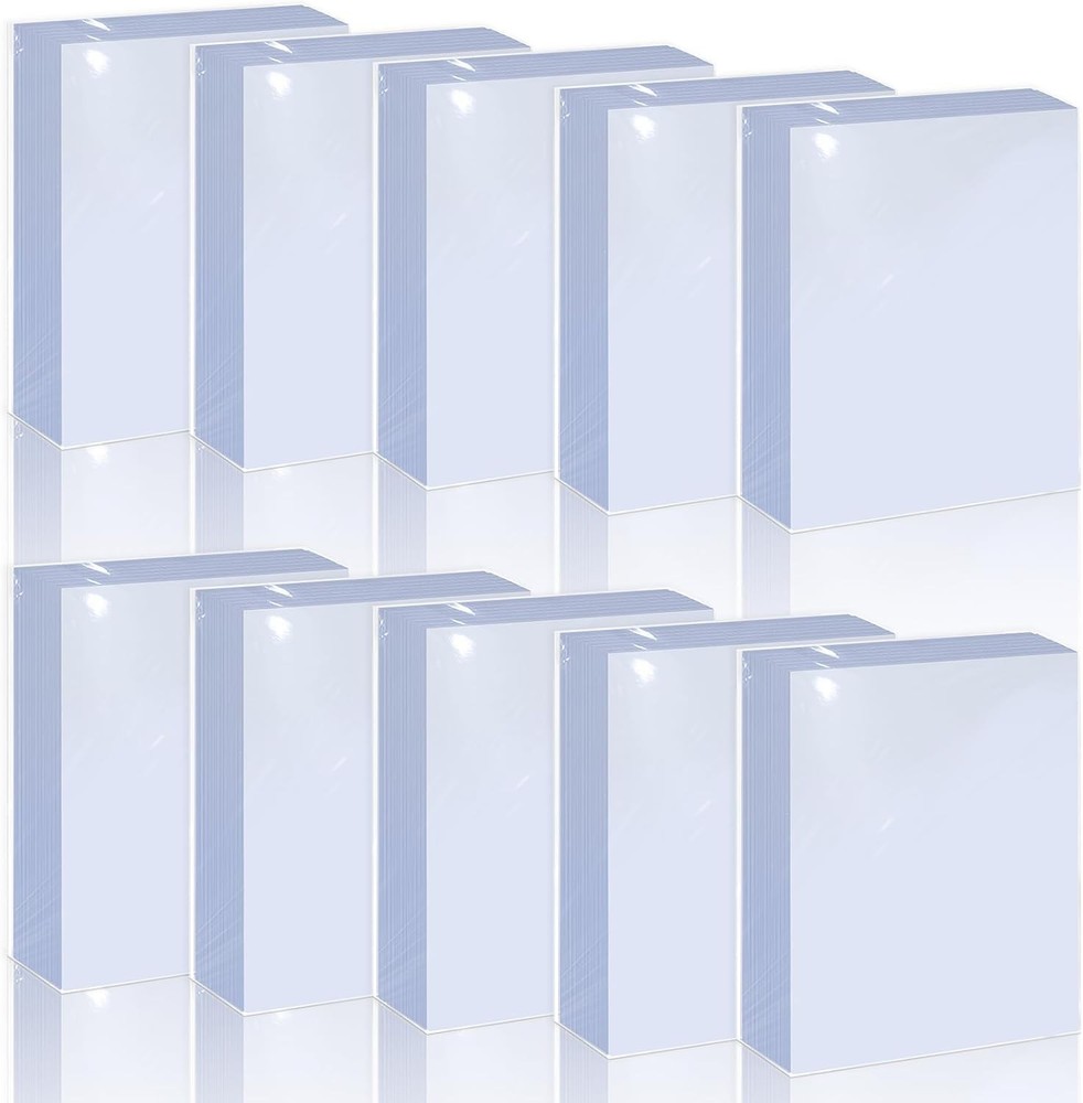 1000pc Trading Card Sleeves Clear Soft Protectors