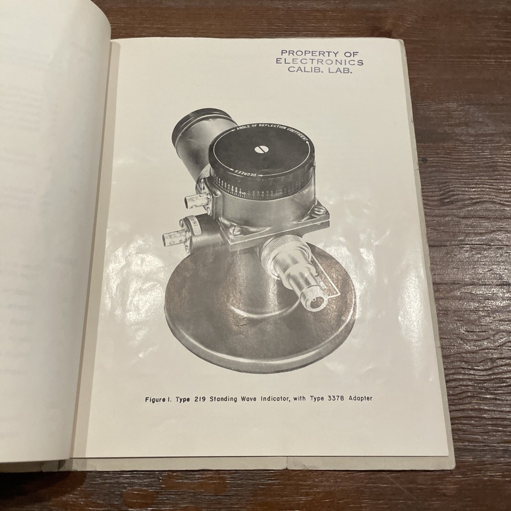 Polytechnic Research PRD Type 219 Standing Wave Indicator Operating Instructions