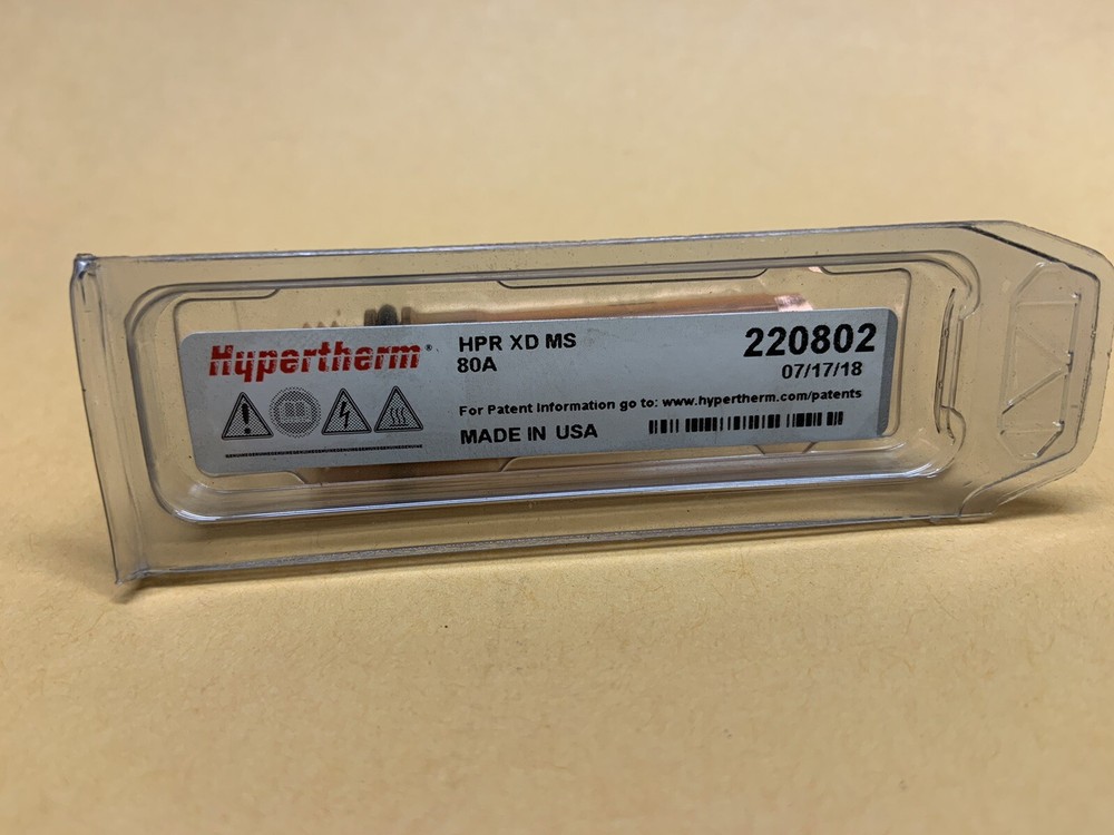 Hypertherm consumables, #220802, electrode for HPR Xd, 80A, Ms Bevel, genuine