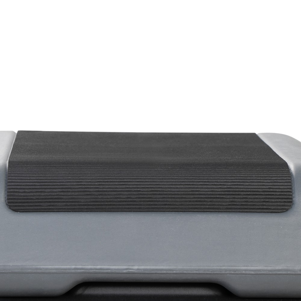 2PCS 16" Adjustable Height Stepper Square Workout Aerobic Platform w/ 4 Risers