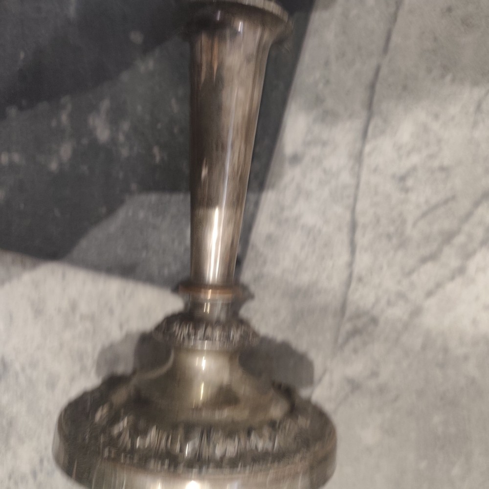Victorian Silver Plated Copper Candle Holder Two-Armed Candelabra 44cm