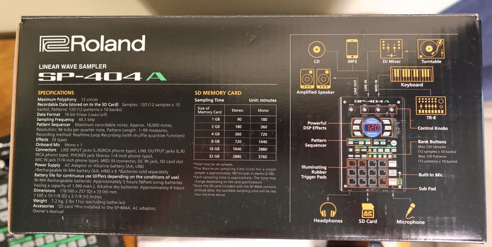 Roland SP-404A Linear Wave Sampler Mint condition