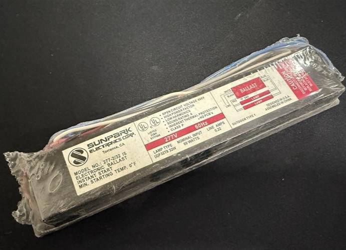 Sunpark 277-2/32IS - 2 x F32T8 Instant Start 277v Electronic Ballast