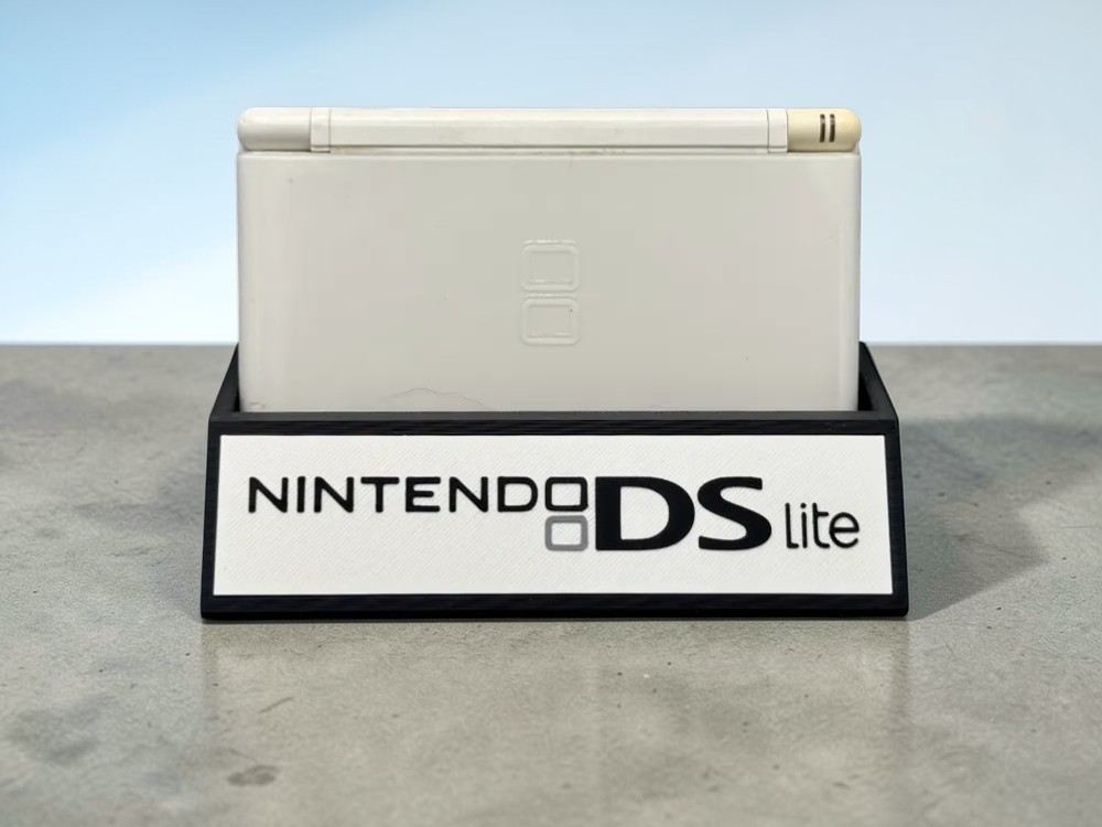 Nintendo DS Lite Display Stand 3D Printed Console Dock Holder Desktop