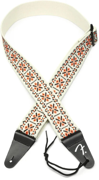 Fender Pasadena Woven Guitar Strap - Lattice Orange