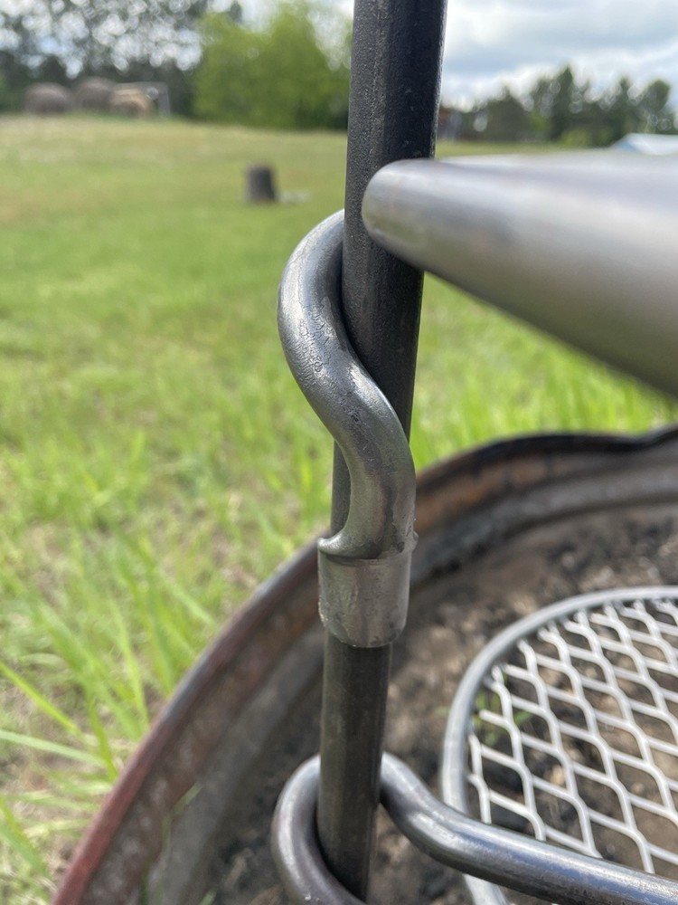Campfire Stake Grill - Hand Forged Iron
