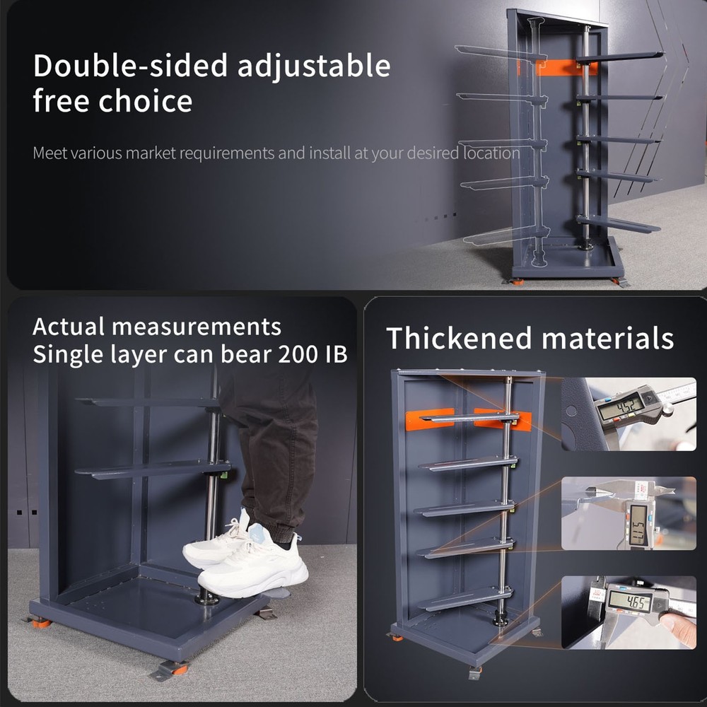 LYREIGN Grinding Wheel Rack: Adjustable, Durable – For Workshop Storage