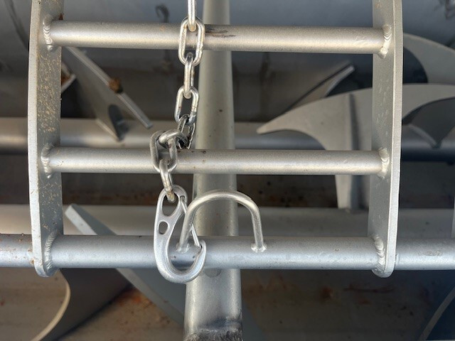 FPEC Model 814 intermeshing Vacuum C02 paddle blender, 6000 lbs. capacity