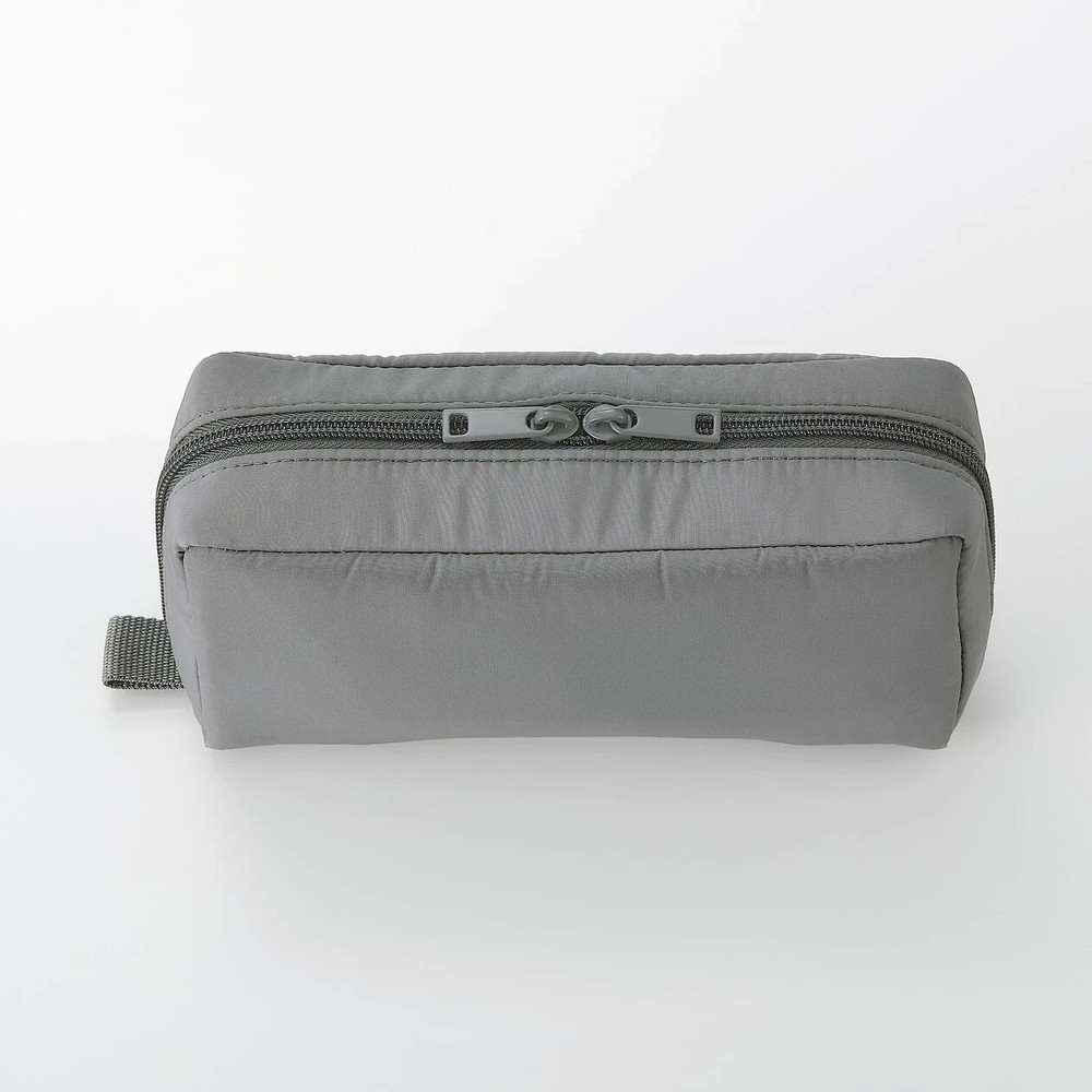MUJI polyester gadget pouch Gray