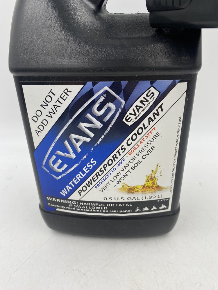Evans Waterless Powersports Coolant Half Gallon With Funnel