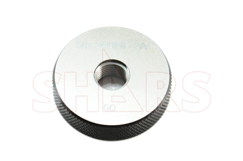 SHARS 3/8-24 UNF GO NO-GO Thread Ring Gage 2PCS Set NEW ![