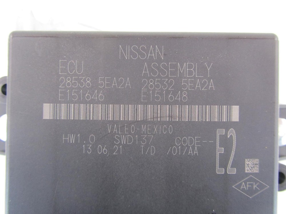 21 NISSAN VERSA Parking Assit Module Computer 28538-5EA2A