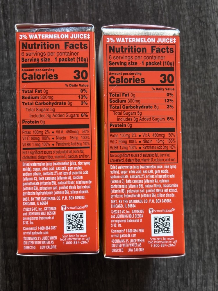 Gatorade Hydration Booster Tropical Mango Electrolyte Drink, 6-Pack, 2 Boxes