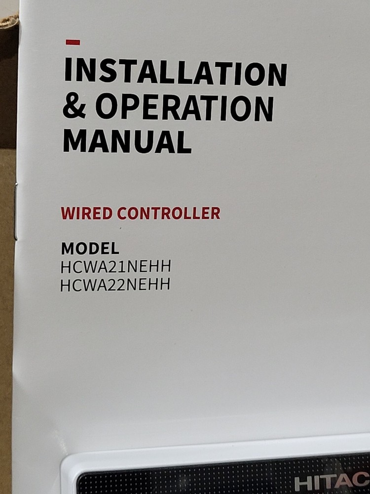 Hitachi Air Conditioner Wired Controller OEM HCWA21NEHH