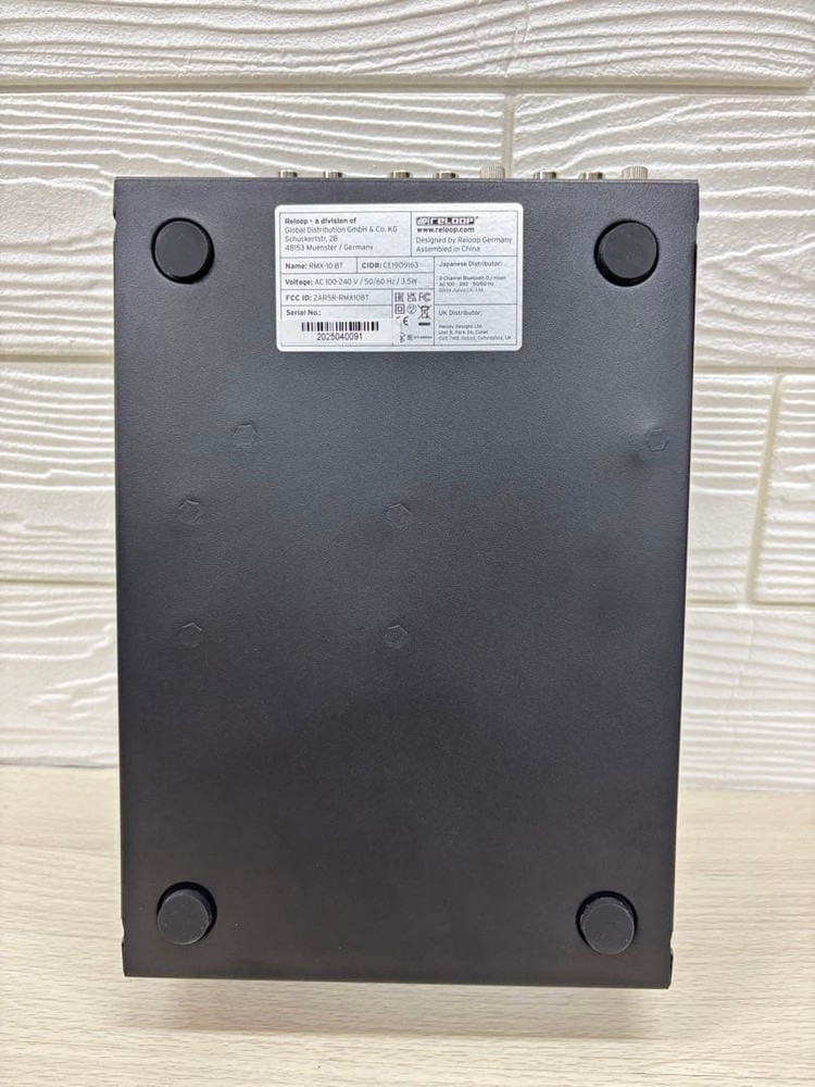 Reloop RMX-10BT Bluetooth Input DJ Mixer 40