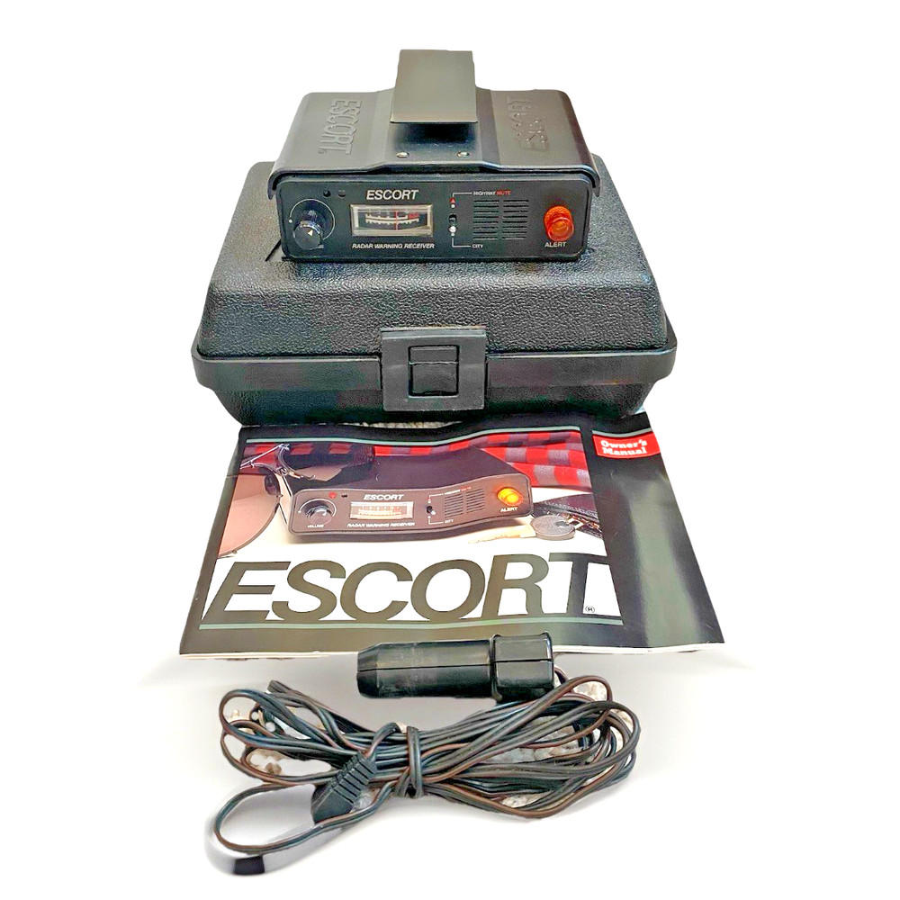 Vintage Escort Cincinnati Microwave Radar Warning Detector Original Case Tested