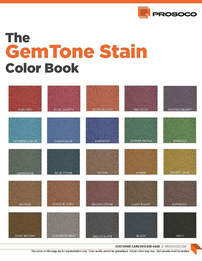 PROSOCO GemTone Stain | Translucent Color Dye Interior Concrete Floors BRONZE