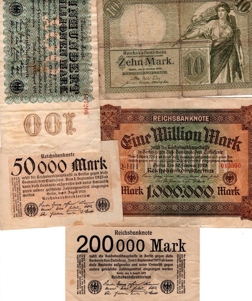 Germany, 18 banknotes, mainly inflation, mixed grades. DY20548