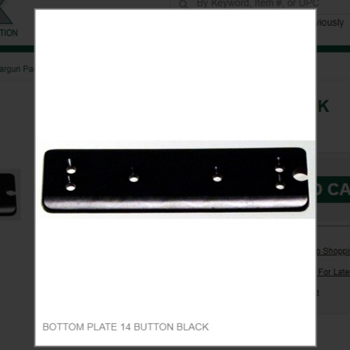 BOTTOM PLATE 14 BUTTON BLACK #PH14-27