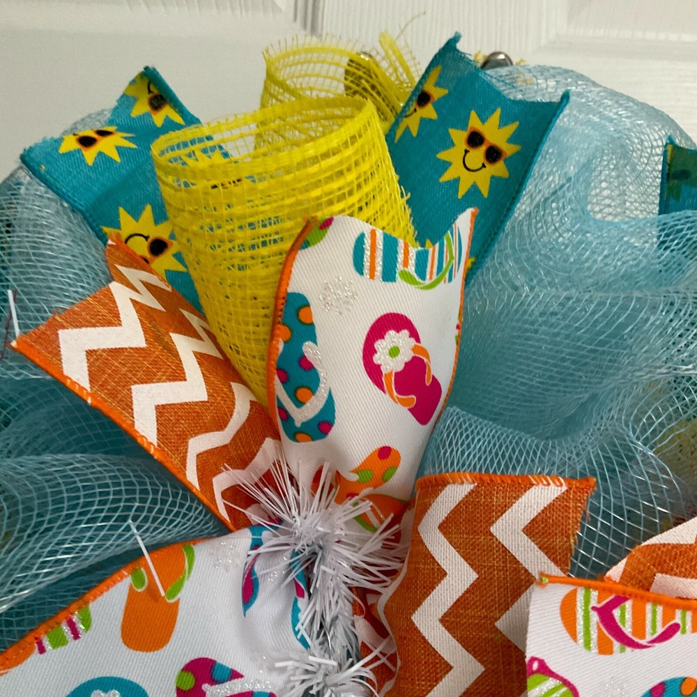 Summer Wreath Pool Sweet Pool Handmade Deco Mesh