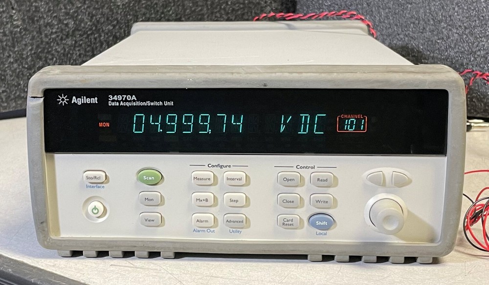 Agilent HP 34970A Data Acquisition Data Logger Switch Unit w/ 6.5 Digit DMM