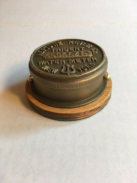 VINTAGE BRASS WATER METER COVER