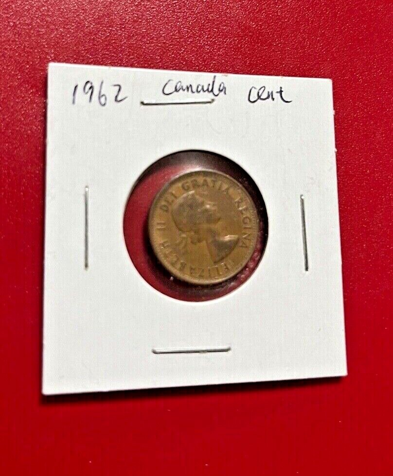 1962 Canada One Cent Coin - Nice World Coin !!!