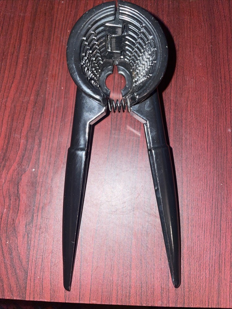 Heavy Duty Hand Held Cone Nut Cracker  Kitchen Gadgets Utensils Black
