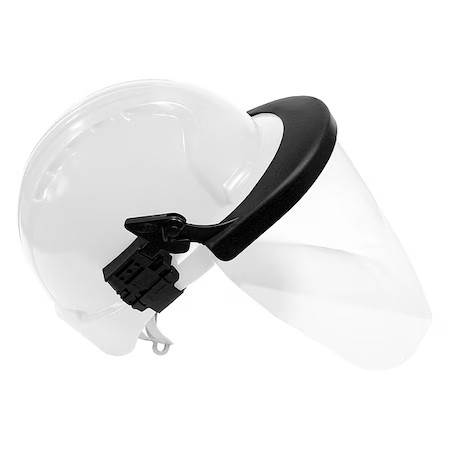 Pip 251-01-6225 Face Shield Bracket, Clear, Plastic, Single Crown