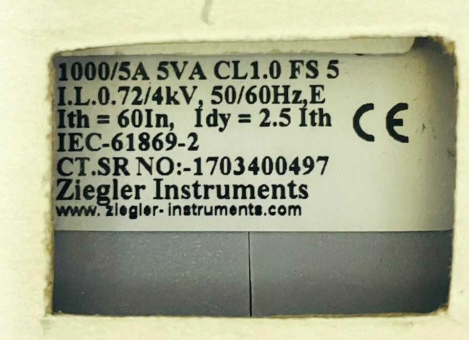 ZIEGLER ZIS8.60C Current Transformer