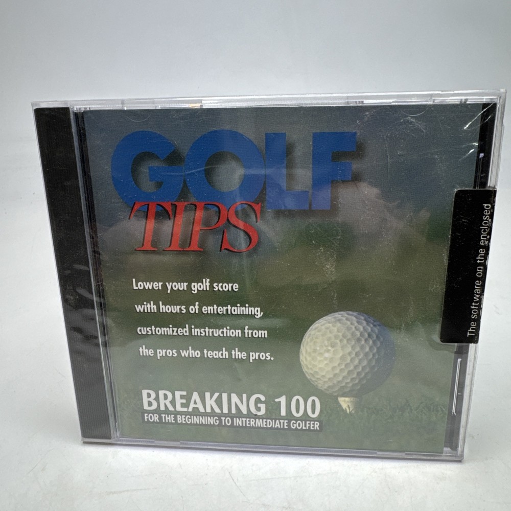 Golf Tips Breaking 100 DiAmar Interactive Beginning -Intermediate Golfer CD-ROM
